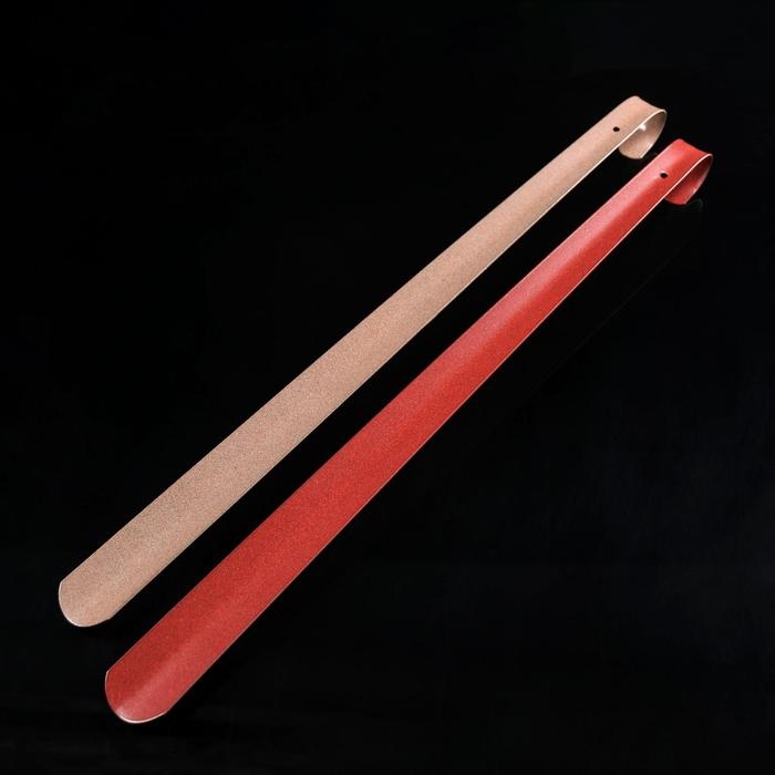 Ложка для обуви Solomon-De Luxe, 55 см, толщина 1,5 мм, металл, цвет МИКС