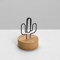 Ценникодержатель с зажимом &laquo;Кактус&raquo;, 4&times;4&times;5,5 см, цвет чернёная бронза