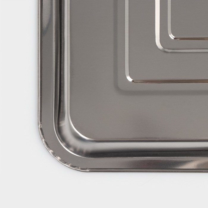 Поднос из нержавеющей стали, 45×35×2 см Поднос из нержавеющей стали, 45×35×2 см