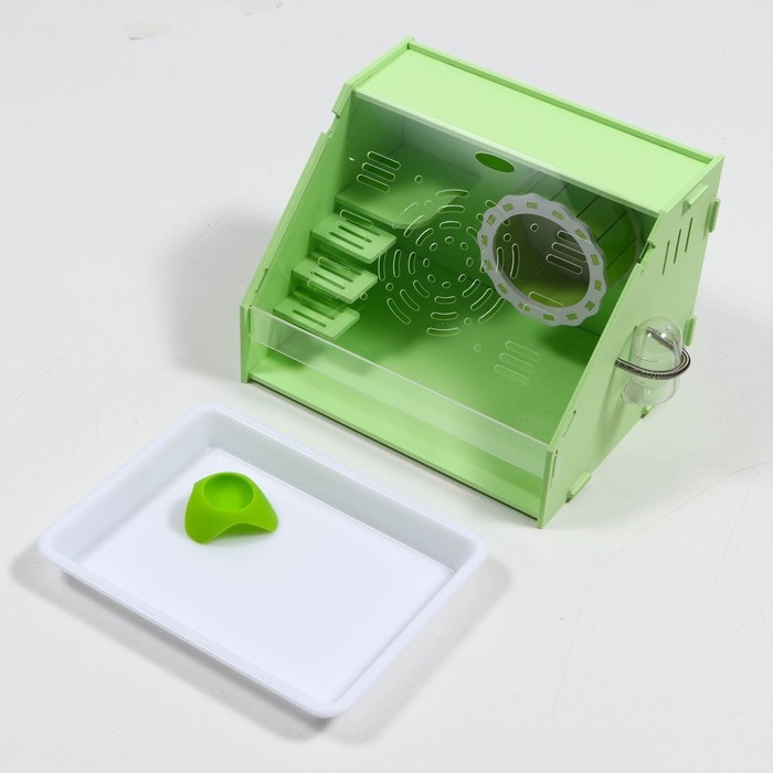 Клетка-переноска для грызунов,акриловая, зелёная, 29 х 23,5 х 22 см Клетка-переноска для грызунов,акриловая, зелёная, 29 х 23,5 х 22 см