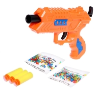Бластер &laquo;Сверчёк&raquo;, стреляет мягкими и гидрогелевыми пулями, цвет МИКС
