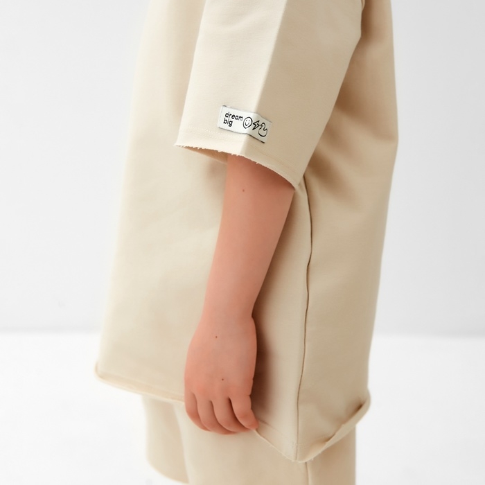 Футболка детская KAFTAN, р. 32 (110 - 116 см), бежевый