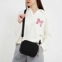 Сумка женская из искусственной кожи &laquo;чёрный&raquo;, 19х14х6 см.