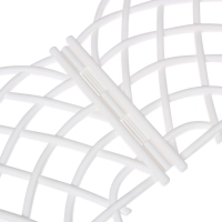 Ограждение декоративное, 34 &times; 270 см, 6 секций, пластик, белое, &laquo;Диадема&raquo;