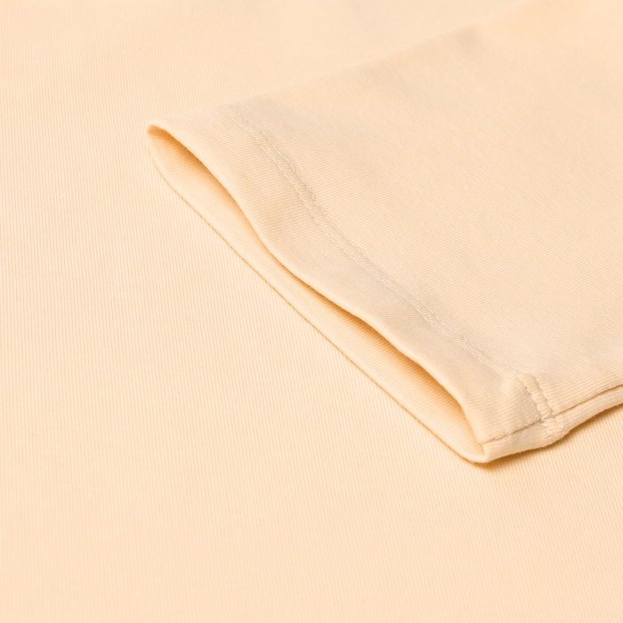 Футболка детская MINAKU:Basic line kids цвет светло-бежевый, рост 122 см