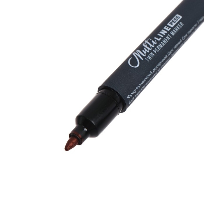 Маркер перманентный двухсторонний 1.0 мм/0.5 мм, Berlingo, чёрный