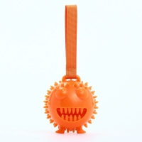 Игрушка под лакомства для собак "Смеющийся монстр" 10,5 см, ТПР, микс цветов Игрушка под лакомства для собак "Смеющийся монстр" 10,5 см, ТПР, микс цветов