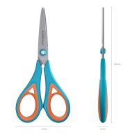 Ножницы ErichKrause Endeavor, 16 см, лезвия из нержавеющей стали, антискользящие резиновые вставки, ударопрочный пластик, блистер, МИКС Ножницы ErichKrause Endeavor, 16 см, лезвия из нержавеющей стали, антискользящие резиновые вставки, ударопрочный пластик, блистер, МИКС