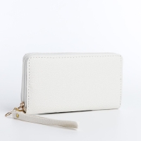 Кошелёк женский на молнии, цвет белый Кошелёк женский на молнии, цвет белый