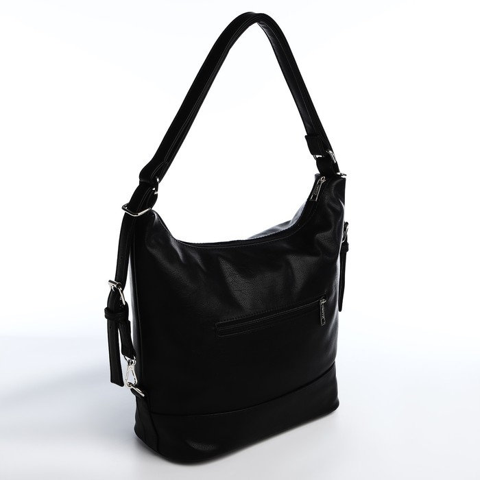 Сумка-тоут на молнии, цвет чёрный Сумка-тоут на молнии, цвет чёрный