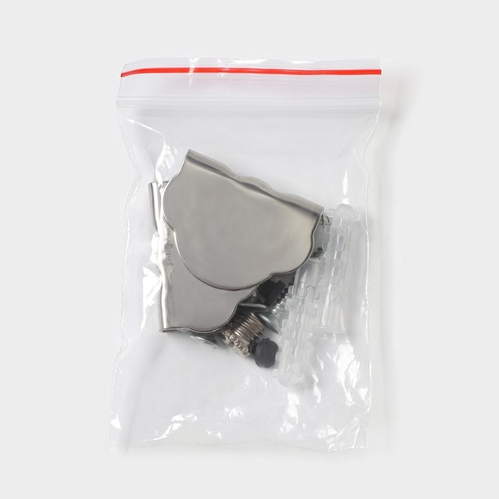 Полка для ванной комнаты, 50×12×4 см, металл, стекло Полка для ванной комнаты, 50×12×4 см, металл, стекло