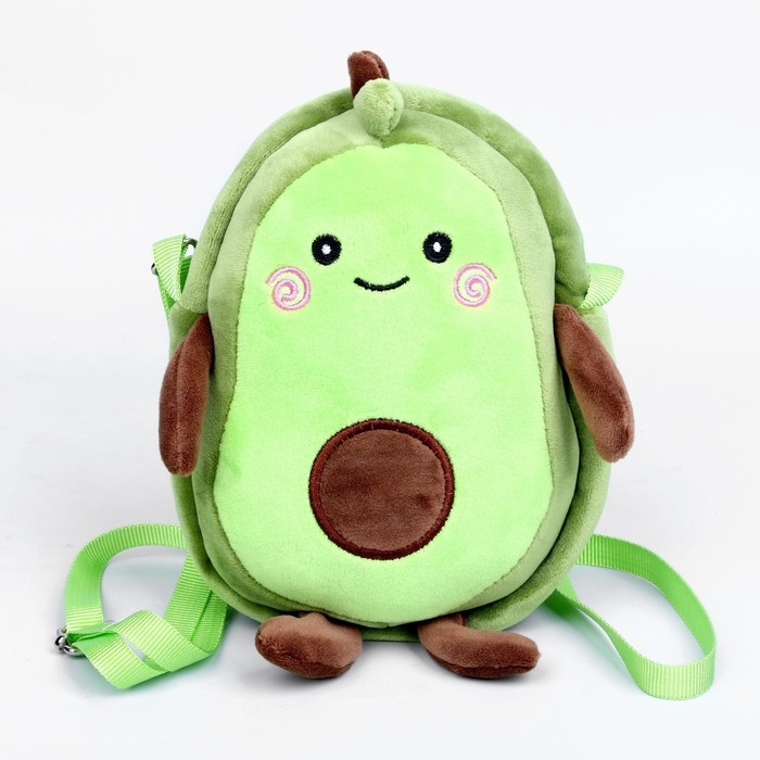 Сумка детская плюшевая «Авокадо», 25х7х20 см Сумка детская плюшевая «Авокадо», 25х7х20 см