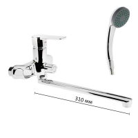 Смеситель для ванны Accoona А7164, однорычажный, хром Смеситель для ванны Accoona А7164, однорычажный, хром