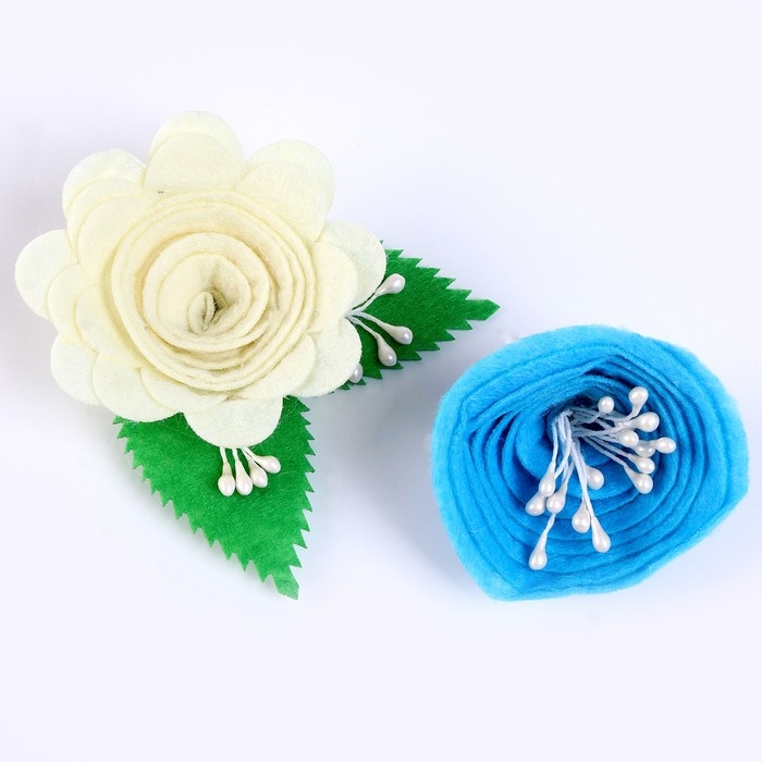 Набор для творчества: декор из фетра и набор бусин &laquo;Цветочная поляна&raquo;