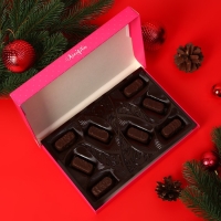 Новый год. Шоколадное ассорти "С новым годом, рождеством" , пенал синий, 125 г Новый год. Шоколадное ассорти "С новым годом, рождеством" , пенал синий, 125 г