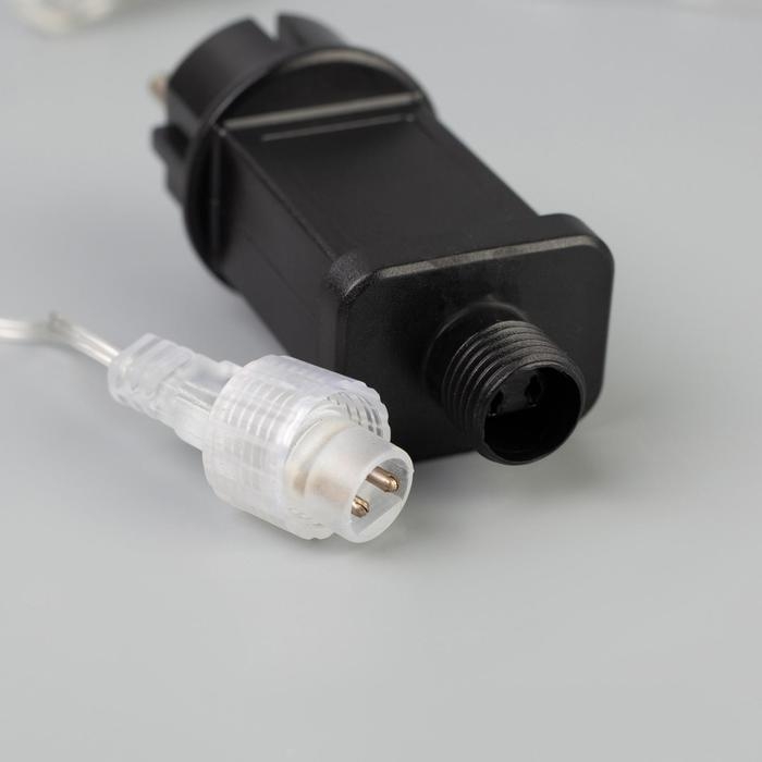 Светодиодная фигура &laquo;Кружевная ёлка&raquo; 70 &times; 90 &times; 17 см, металл, 31 В, мерцание, свечение зелёное