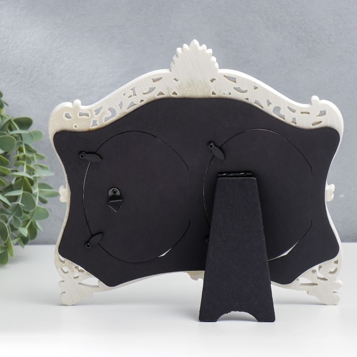 Фоторамка полистоун на 2 фото 10х15 см Фоторамка полистоун на 2 фото 10х15 см "Розарий" стразы 23х24,5 см