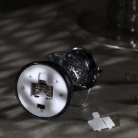 Светодиодная фигура &laquo;Чёрный фонарь&raquo; 8 &times; 12 &times; 6 см, пластик, батарейки AG13х3 (в комплекте), свечение тёплое белое