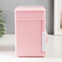 Копилка пластик "Сейф. Барашка" кодовый замок, звук АА розовый 13х12х19 см Копилка пластик "Сейф. Барашка" кодовый замок, звук АА розовый 13х12х19 см