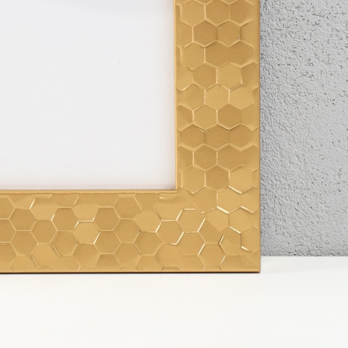 Фоторамка пластик "МИРАМ" 40х60 см, 651618 золото (пластиковый экран)