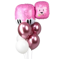 Букет из шаров &laquo;Милая овечка&raquo;, фольга, латекс, набор 7 шт.