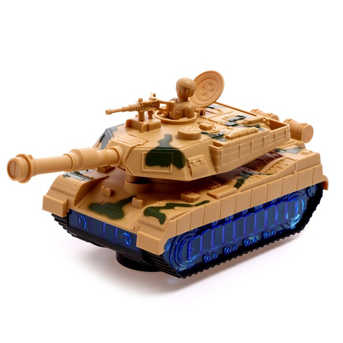 Танк &laquo;Победа&raquo;, работает от батареек, свет и звук, цвета МИКС