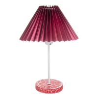 Настольная лампа "Земфира" Е27 40Вт красный 24х24х35 см RISALUX