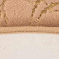 Ковер Этель "Тиснение" цвет бежевый d 120 см, 500/м2 Ковер Этель "Тиснение" цвет бежевый d 120 см, 500/м2