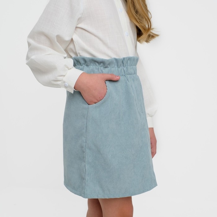 Юбка детская KAFTAN Юбка детская KAFTAN "Velvet", р. 30 (98-104), серо-голубой