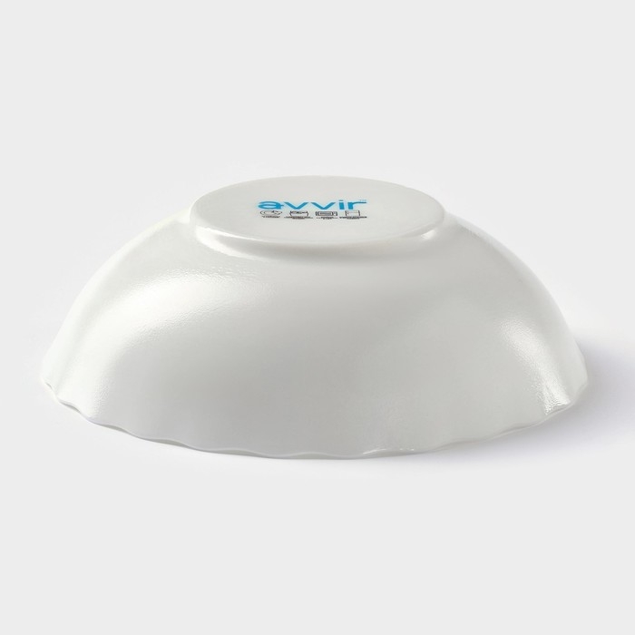 Тарелка глубокая Avvir &laquo;Дива&raquo;, d=18 см, стеклокерамика, цвет белый