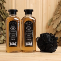 Шампунь и гель для душа "Ваниль" по 300 мл + мочалка Шампунь и гель для душа "Ваниль" по 300 мл + мочалка