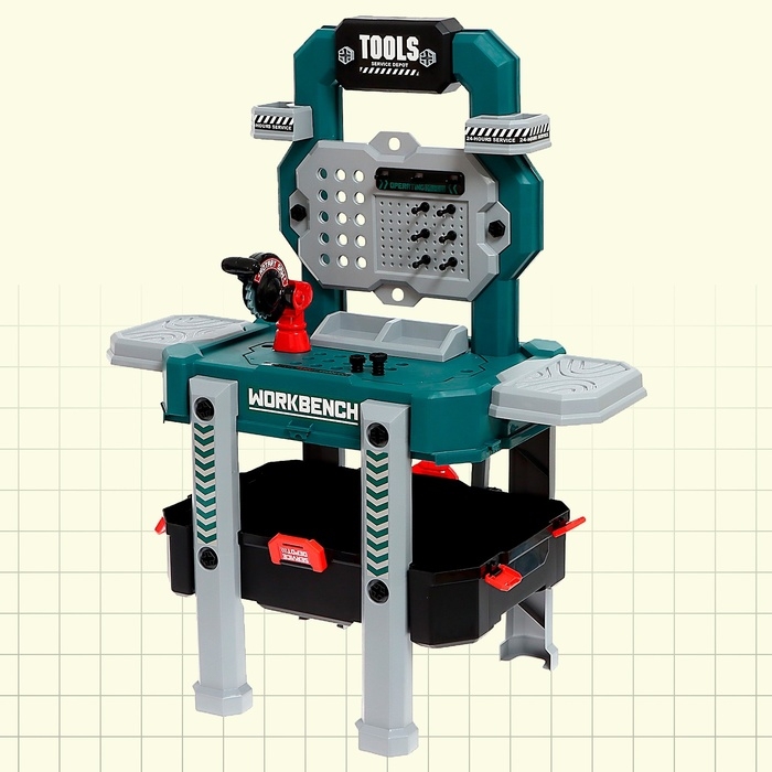 Игровой модуль 2 в 1 &laquo;Верстак&raquo;, 78 элементов