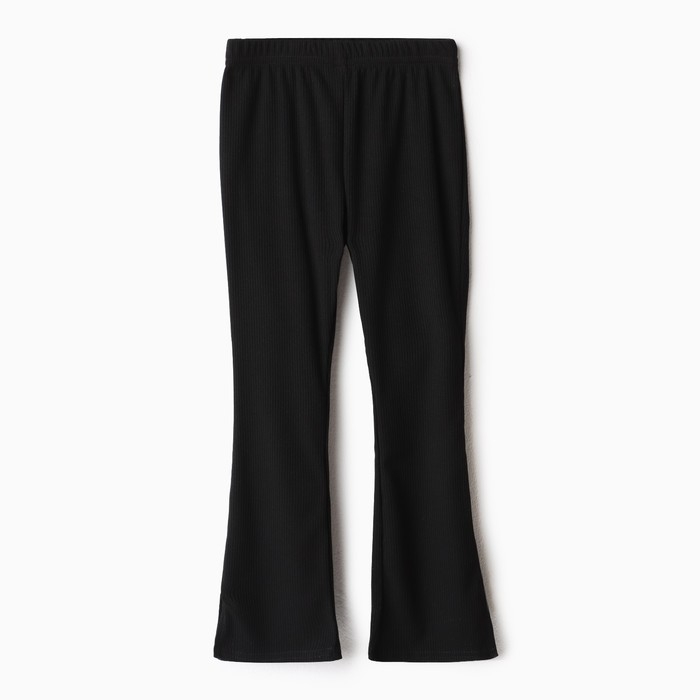 Брюки детские с разрезами KAFTAN, р. 32 (110-116 см), чёрный