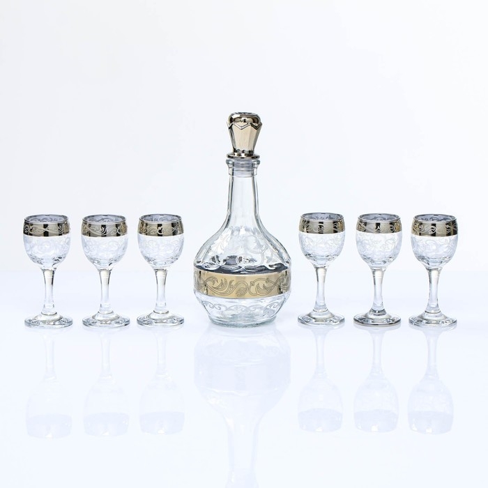 Мини-бар "Вдохновение" барная стойка, графин, 6 рюмок