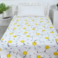 Покрывало Смайлы 150х210см, б/з, бязь 120г/м, хл 100% Покрывало Смайлы 150х210см, б/з, бязь 120г/м, хл 100%