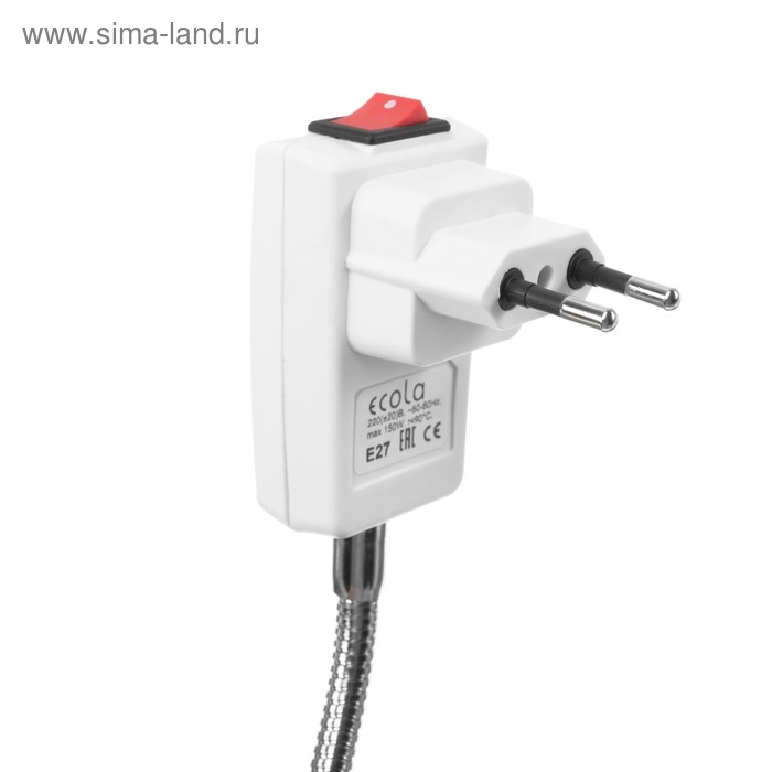 Светильник для растений 15 Вт, 12 мкмоль/с, гибкая ножка 30 см, выкл на корпусе Светильник для растений 15 Вт, 12 мкмоль/с, гибкая ножка 30 см, выкл на корпусе