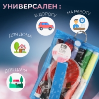 Швейный набор, 25 предметов, в чехле ПВХ, цвет МИКС