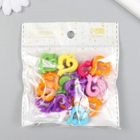 Декор для творчества пластик "Сердца изогнутые" цветные набор 25 гр 0,7х2,1х2,6 см Декор для творчества пластик "Сердца изогнутые" цветные набор 25 гр 0,7х2,1х2,6 см