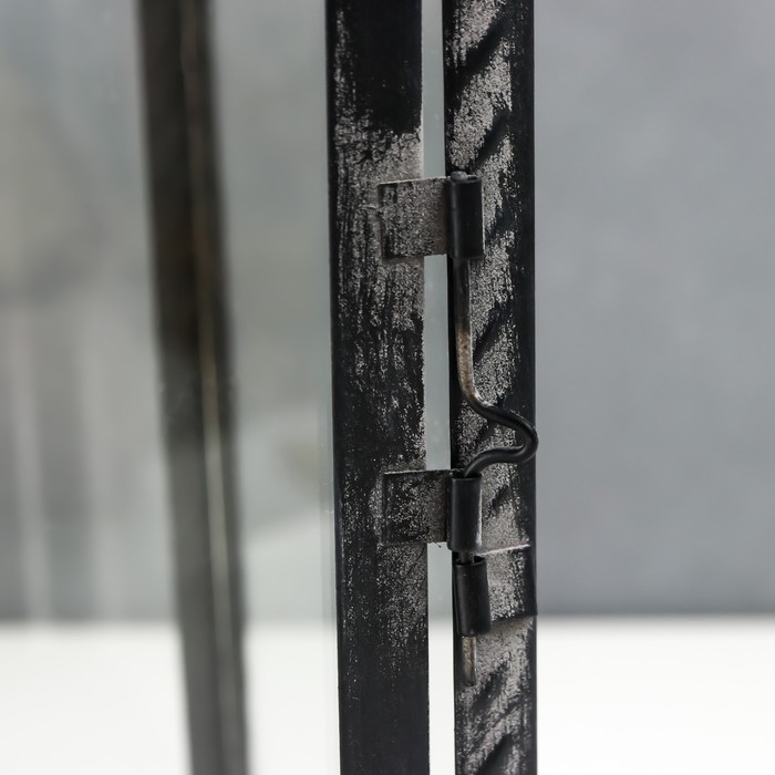 Подсвечник металл фонарь "Цветы из бабочек" 45х14,5х14,5 см