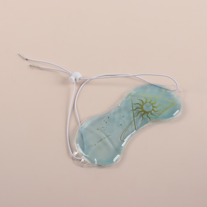 Гелевая маска для области вокруг глаз «День», 18,5 × 7,5 × 0,4 см, цвет голубой Гелевая маска для области вокруг глаз «День», 18,5 × 7,5 × 0,4 см, цвет голубой