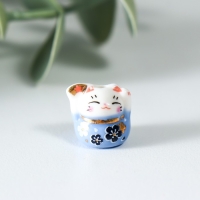 Сувенир керамика "Манэки-нэко с веером и в цветах" МИКС 1,2х0,6х1,5 см Сувенир керамика "Манэки-нэко с веером и в цветах" МИКС 1,2х0,6х1,5 см