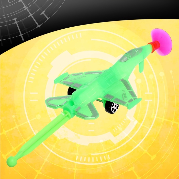 Пистолет &laquo;Лётчик&raquo;, стреляет присосками, со свистком, цвет МИКС