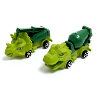 Набор грузовиков &laquo;Парк животных. Динозавры&raquo;, инерция, МИКС