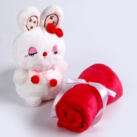 Мягкая игрушка с пледом &laquo;Зайчишка&raquo;