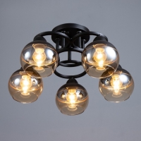 Люстра "Айрис" 5хЕ27 40Вт чёрный 47х47х23 см BayerLux