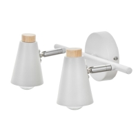 Спот "Конус" 2х40Вт Е27 белый 30х12х16 см Спот "Конус" 2х40Вт Е27 белый 30х12х16 см