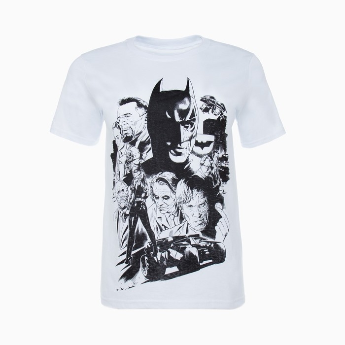 Футболка мужская, цвет белый, DC Comics, 56 Футболка мужская, цвет белый, DC Comics, 56