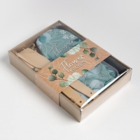 Набор подарочный Доляна Flower kitchen: варежка 20х28 см, прихватка 17х17 см, 2 лопатки Набор подарочный Доляна Flower kitchen: варежка 20х28 см, прихватка 17х17 см, 2 лопатки