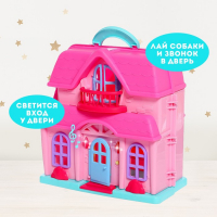 Пластиковый домик для кукол &laquo;Семья&raquo; с фигурками и аксессуарами, свет, звук