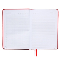 Ежедневник недатированный A5, 160 листов, Attomex.Croco, твёрдая обложка из искусственной кожи с поролоном, 2 ляссе, блок 70 г/м2, красный